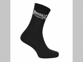 Lonsdale čierne pánske ponožky univerzálna veľkosť 7-11 materiál 65%bavlna 25%polyester 10%iné textilné materiály